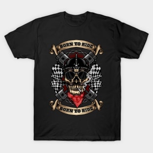 biker skull T-Shirt